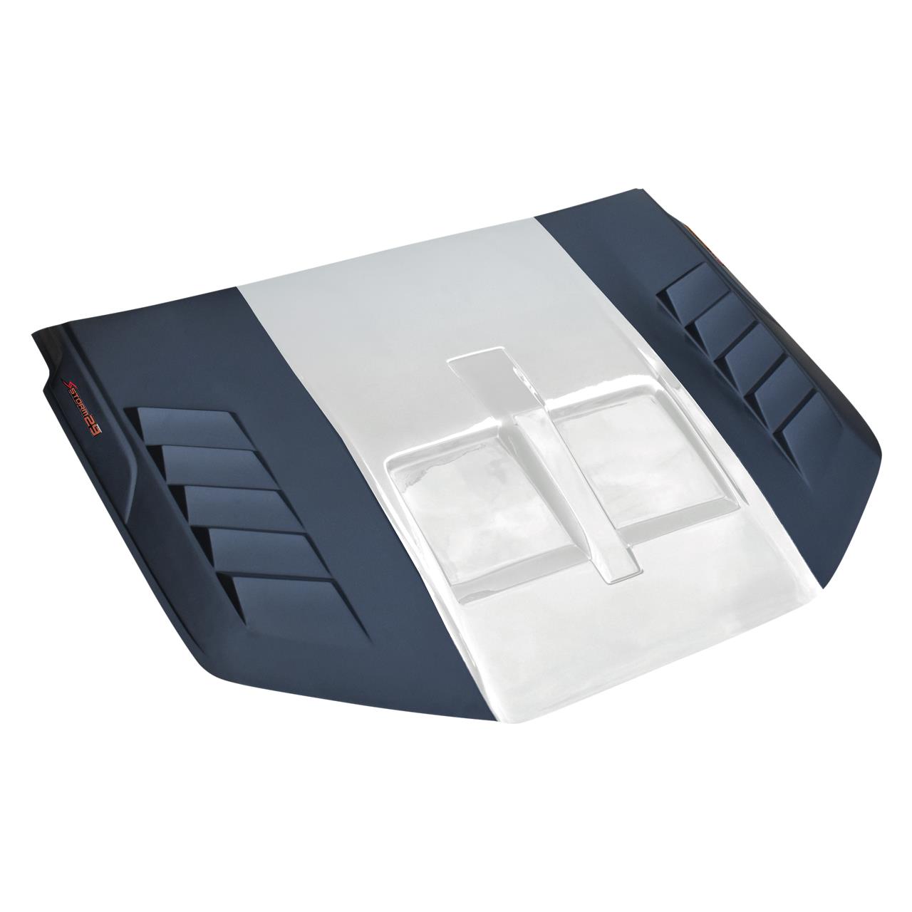 HOOD SCOOP (BIG) SNOWFLEX WHITE PEARL/MATTE BLACK (25D/B-8020)